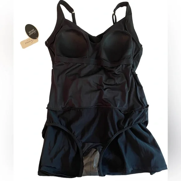 Soma Swim Dress Black Size 10 - Picture 6 of 6